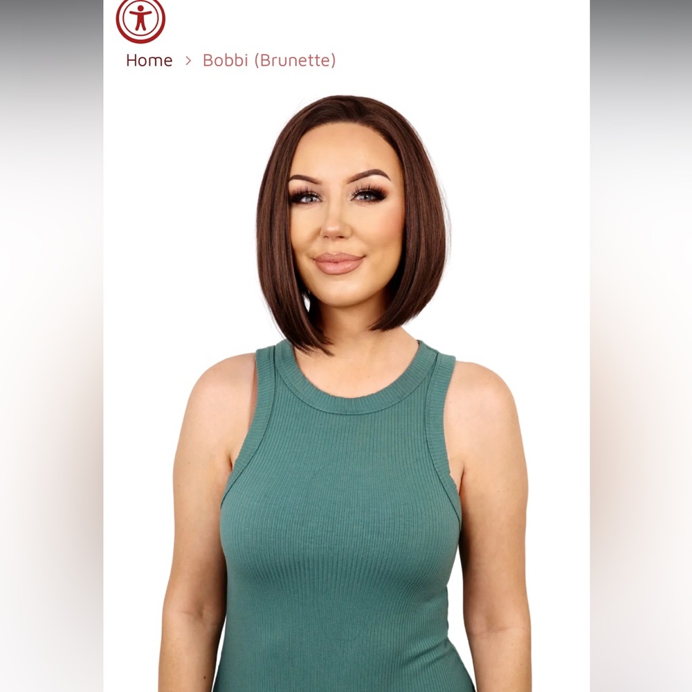 Bobbi Brunette Wig Chelsey Smith Crowns